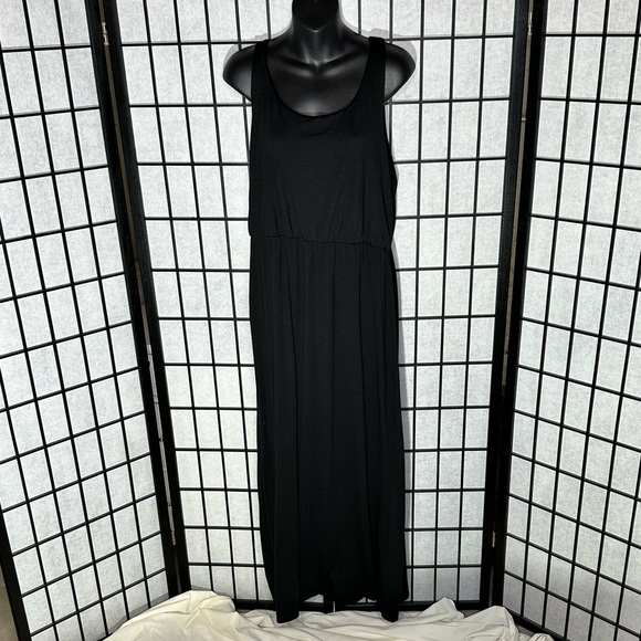 Large Sonoma Womens Sleeveless Black Summer Dress - Picture 2 of 9